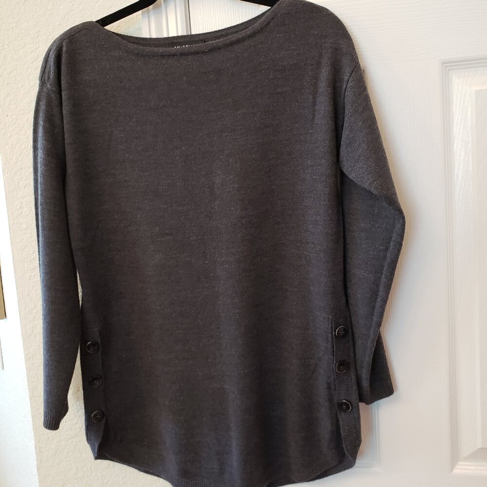 Dark gray tunic sweater - I.N. Studio - PM - Soft acrylic